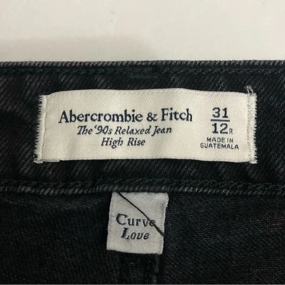 Abercrombie & Fitch Women's High Rise Black Jeans - Picture 8 of 10